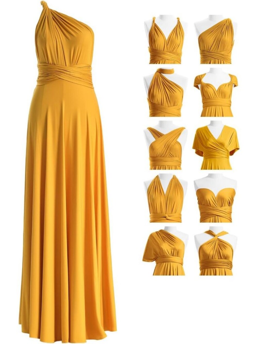 Multi-Way Maxi Infinity Dress for Bridesmaids - 72 Styles, Convertible Wrap